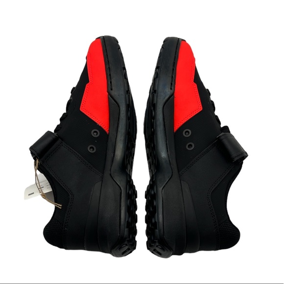 Five Ten Kestrel Lace Clipless Shoes Core Black Solar Red Grey Two Sz 9 - Picture 4 of 9